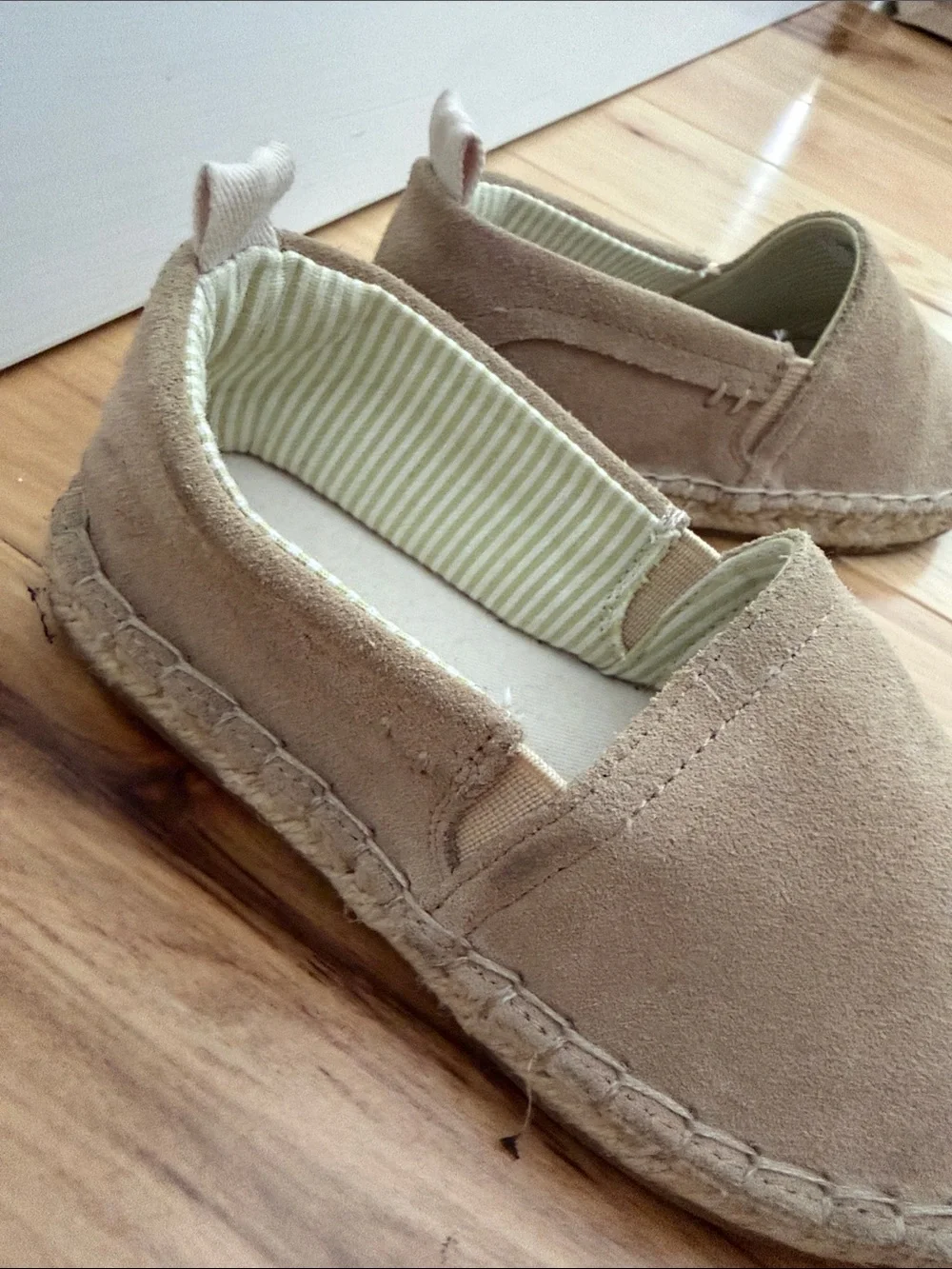 Zara Kids Beige Slip-On Espadrille Moccasins Size 26 (9.5 Toddler)